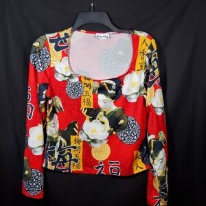 Rave City Crop Top Y2K